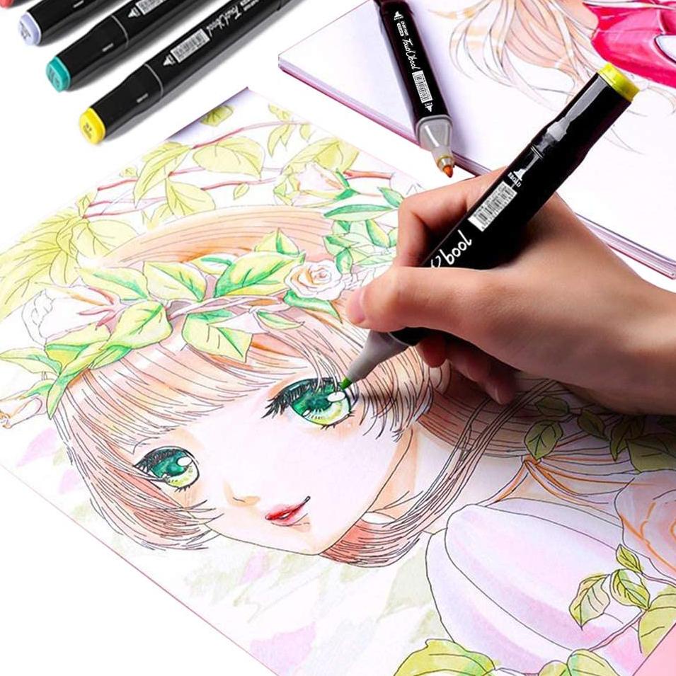 

TREND TERKINI TouchFive 24/36/48/60/80 Warna Sketsa Spidol Umum General Marker Set Animation Markers 3286 は