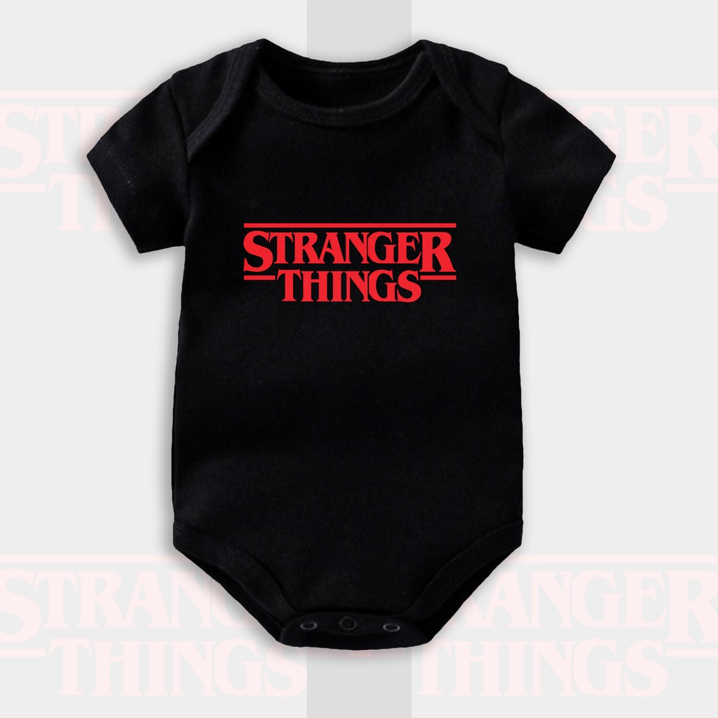 JUMPER BAYI HITAM - STRANGER THINGS