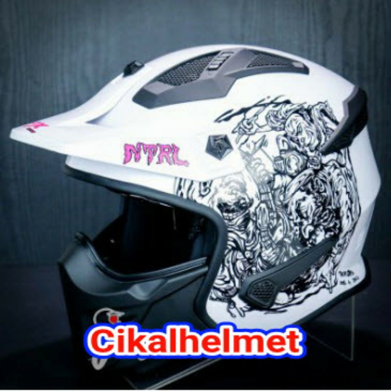 JPX HELM MX726R NETRAL | PEARL WHITE | MX726 R CROSSOVER MX 726R
