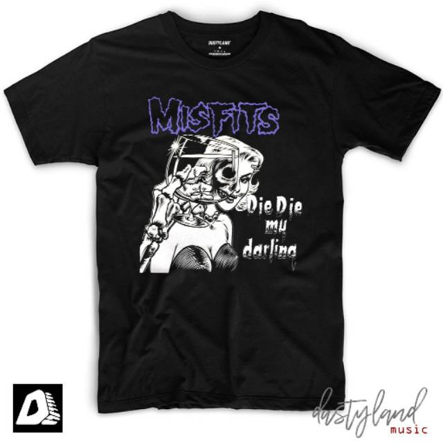 Kaos Band Misfits Die Die My Darling Shopee Indonesia