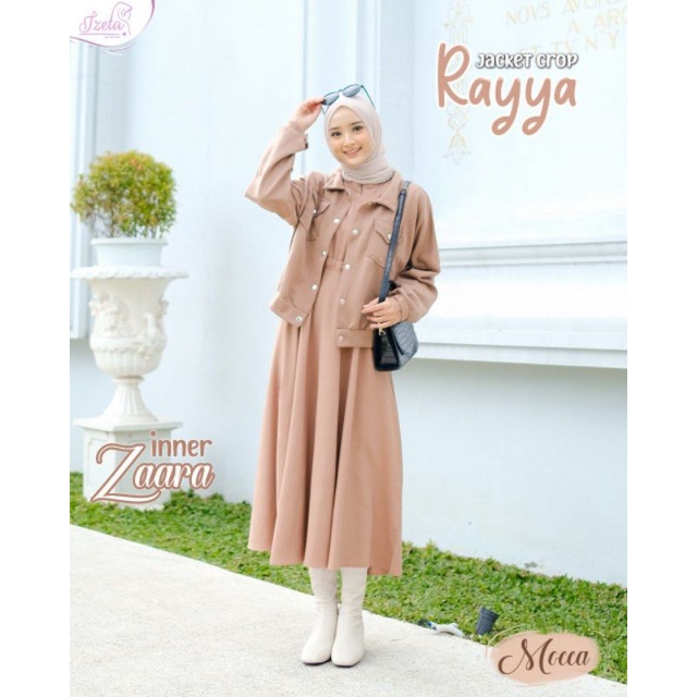 JACKET CROP RAYYA & INNER ZAARA BY IZETA