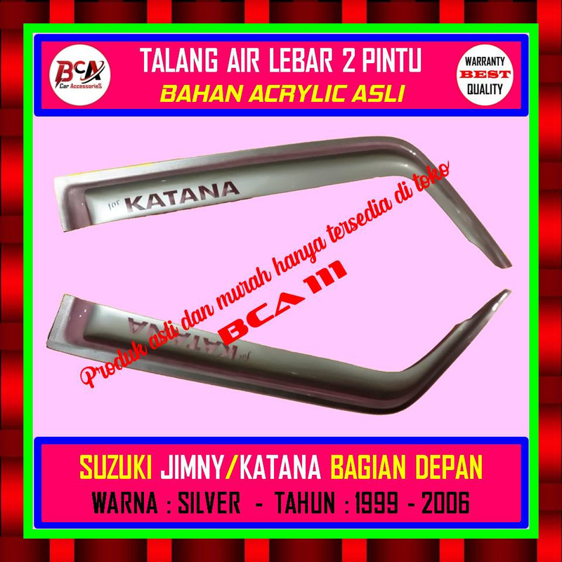 TALANG AIR (DEPAN) SUZUKI KATANA 1988-2005 - MODEL LEBAR - SILVER - MERK ABSOLUTE