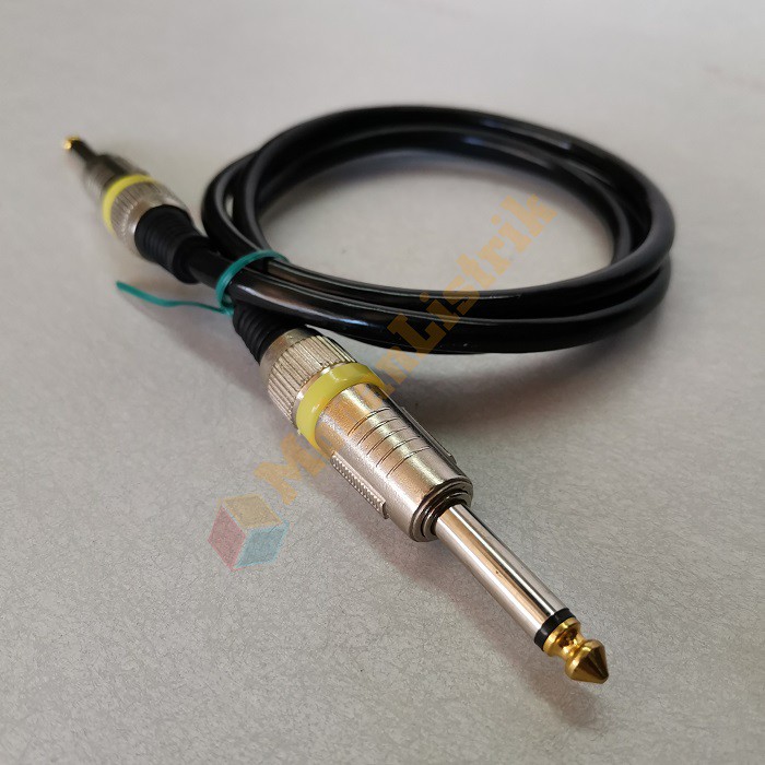 Kabel Mixer Gitar Jack Canon 6.3mm Mono 1 Meter