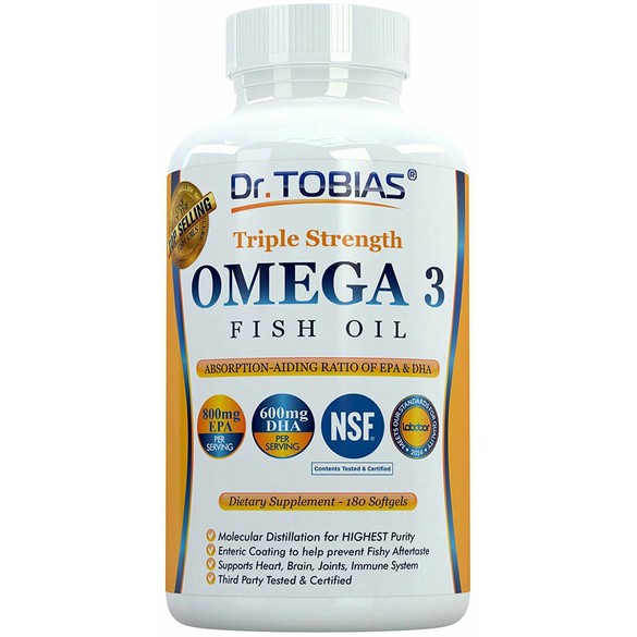 Dr. Tobias Optimum Omega 3 Fish Oil 2000mg Triple Strength