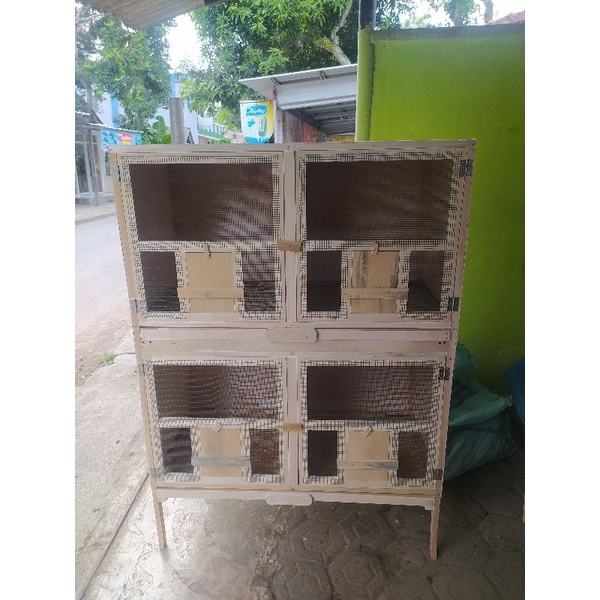 kandang merpati 4 pintu