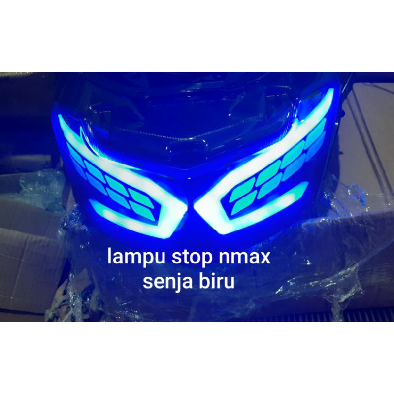 LAMPU STOP NMAX LED SEN RUNING STOP LAMP MERAH LED LAMPU SENJA BIRU