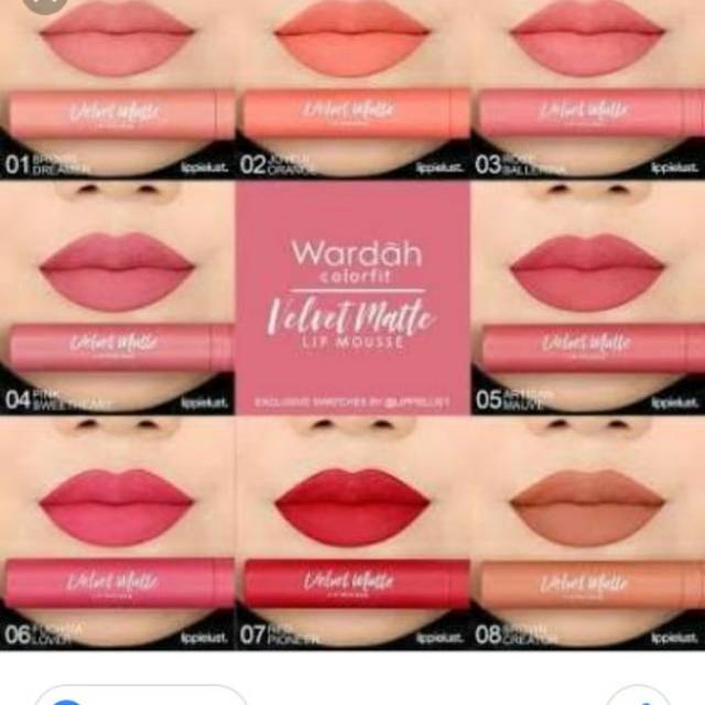 wardah lips matte velvet