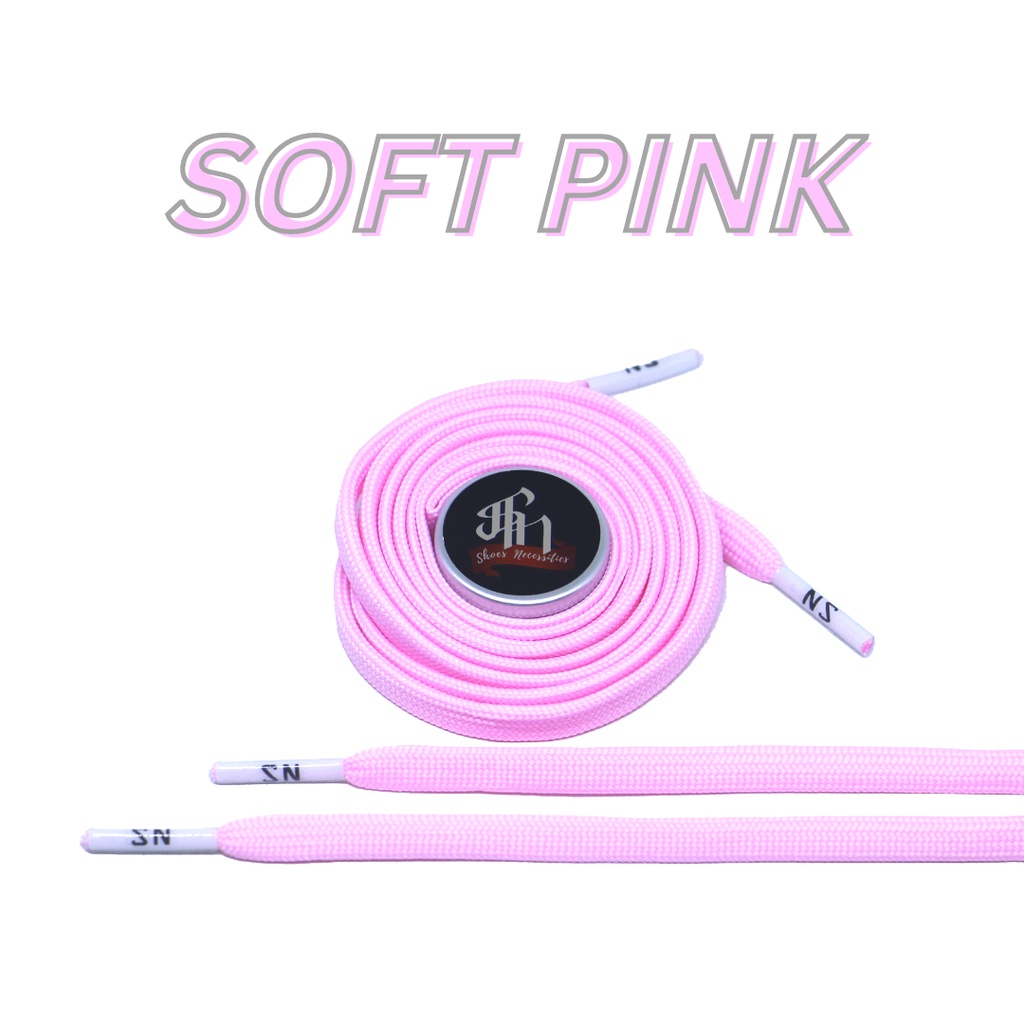 SOFT PINK Edition - Tali Sepatu - Shoelaces - Laces 100CM &amp; 125CM