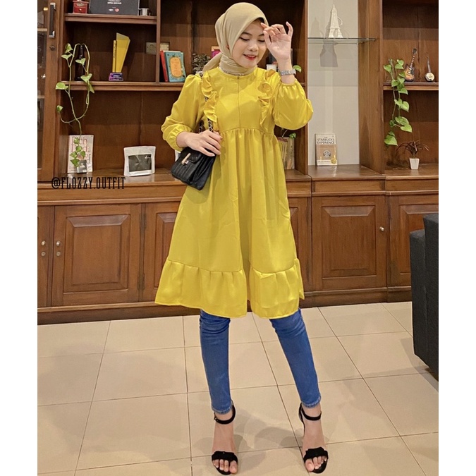 TUNIK REMPEL/TUNIK MURAH/TUNIK WANITA/TUNIK KOREA/TUNIK TERBARU