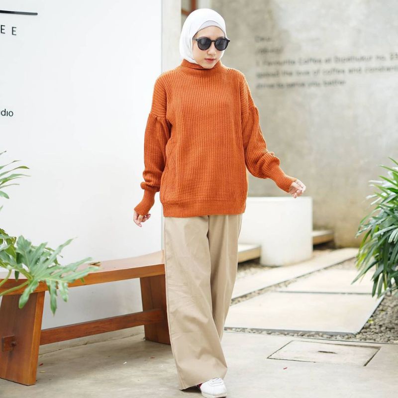 TURTLENECK KNIT ATASAN WANITA