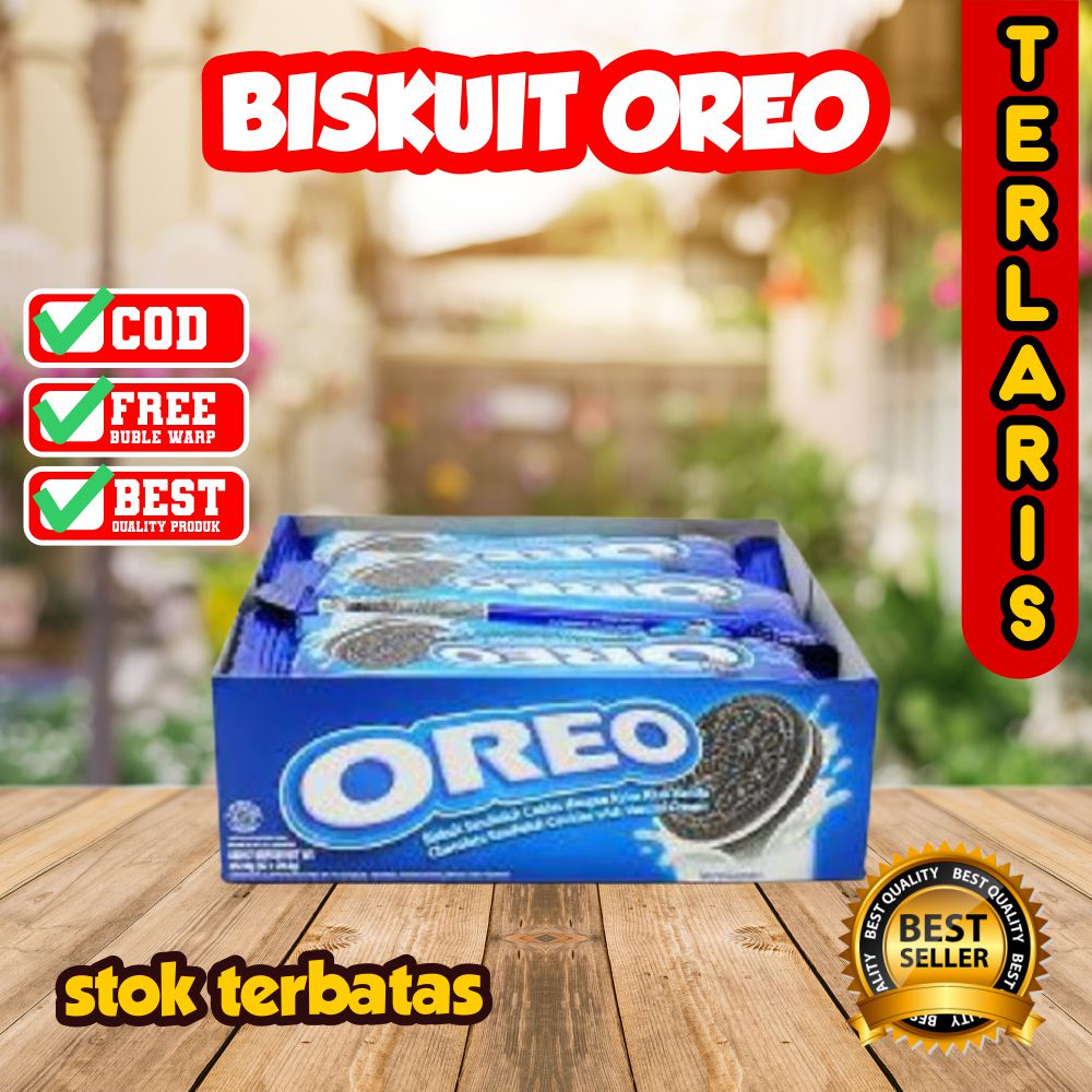 BISKUIT OREO ISI 4 COKLAT STRAWBERRY ORIGINAL BOX ISI 12 PCS OREO MINI OREO ROLL MAKANAN RINGAN WAFER BISKUIT KUE