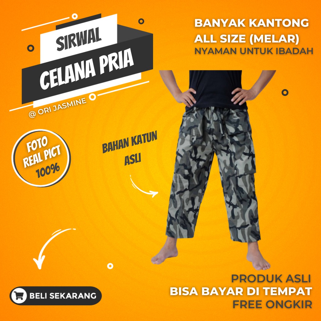 celana sirwal pria celana doreng muslim sirwal tempur pria celana sirwal loreng sirwal army
