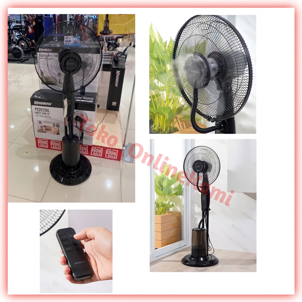 KRISBOW KIPAS ANGIN DISINFEKTAN / KIPAS ANGIN UAP REMOTE 75W / KRISBOW KIPAS ANGIN UAP