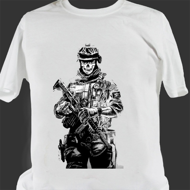 Kaos US Army US Navy Seal Skull Tshirt Unisex