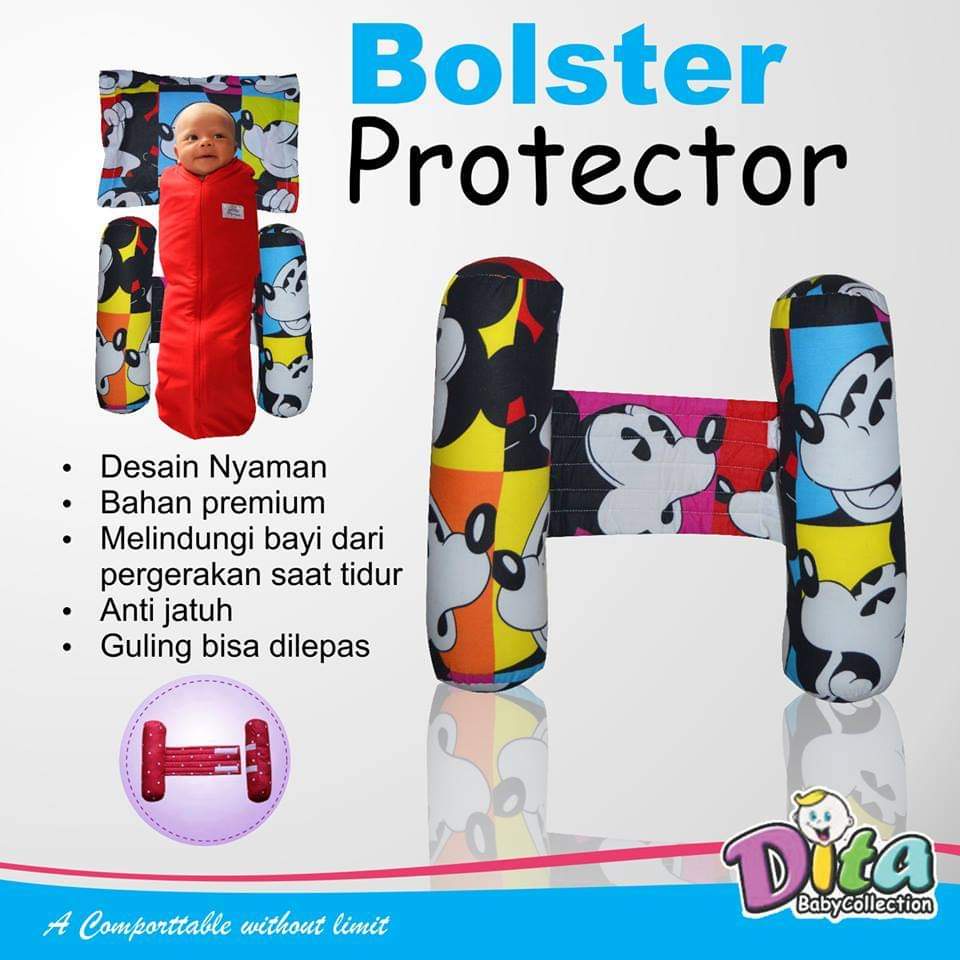 BOLSTER PROTECTOR Bantal anti Jatuh Bayi bantal guling bayi