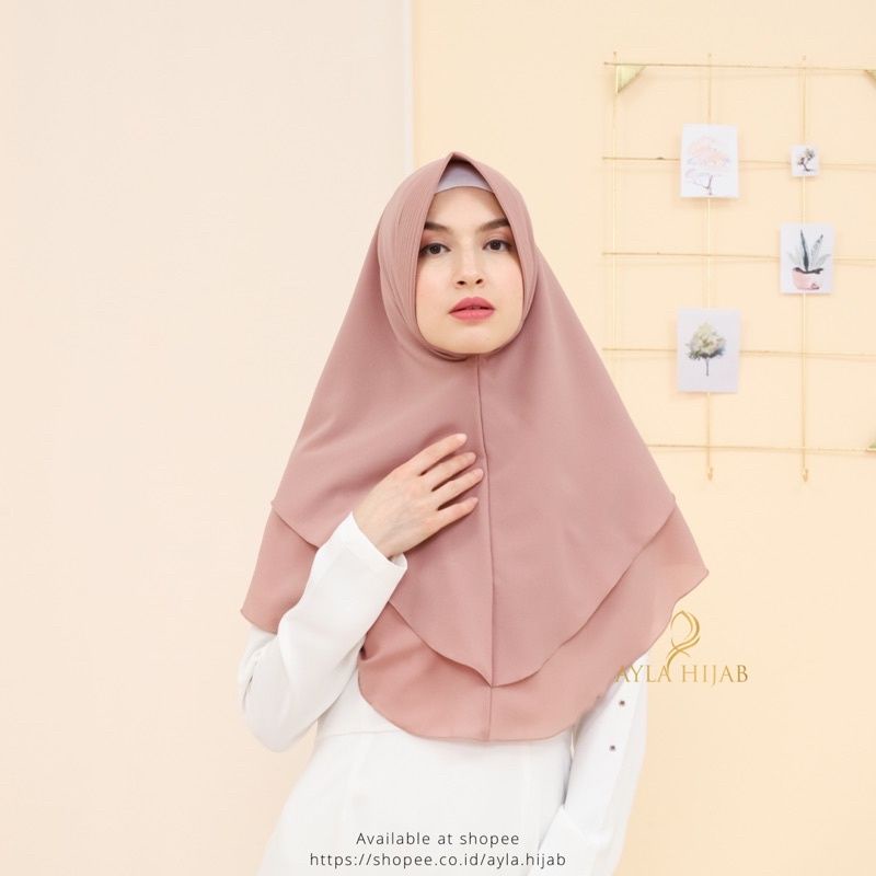 KHIMAR PET 2 LAYER / JILBAB DUA LAYER / JILBAB INSTAN / HIJAB INSTAN / JILBAB DAILY INSTAN / KERUDUNG INSTAN / JILBAB PET