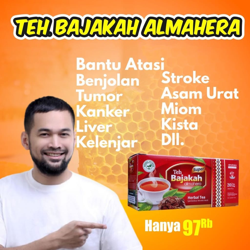 

Teh Bajakah Almahera Isi 20 Sachet