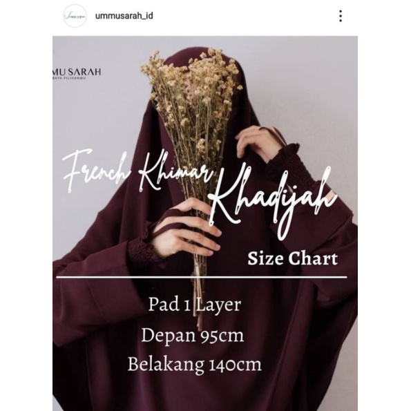 (Preloved) FK Khadijah by Ummu Sarah Dark Maroon Marzan by Sulthan