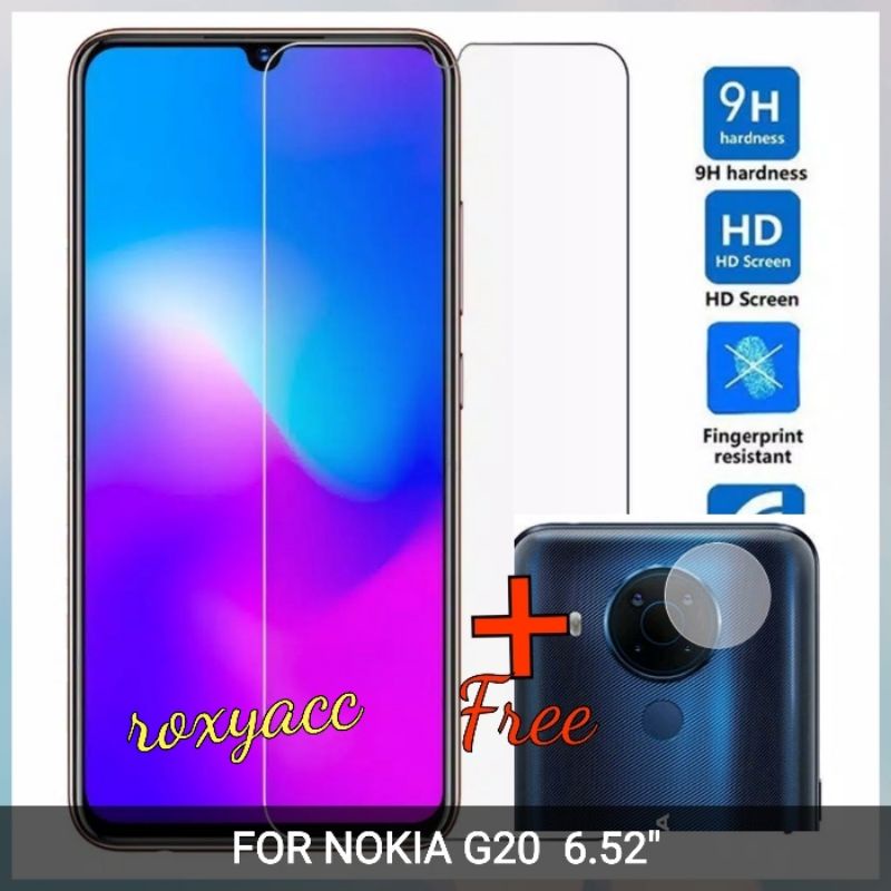 NOKIA G20 TEMPERED GLASS BENING + ANTI GORES KAMERA
