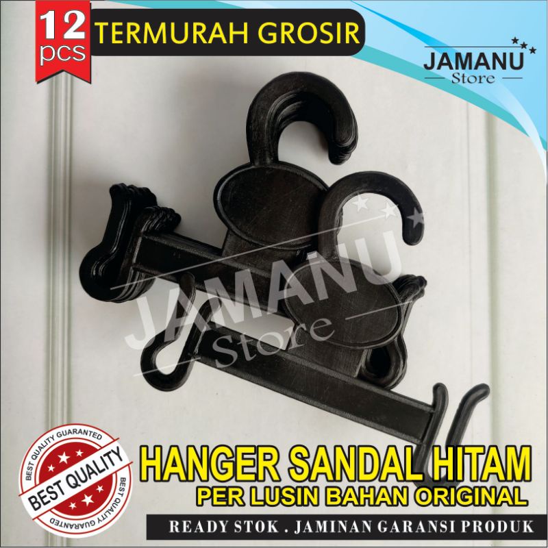 Hanger Sandal Jepit Gantungan sandal Hitam perlusin