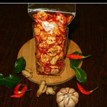 

keripik Seblak / Seblak kering / kripik seblak KEMASAN STANDPOUCH 150 GRAM
