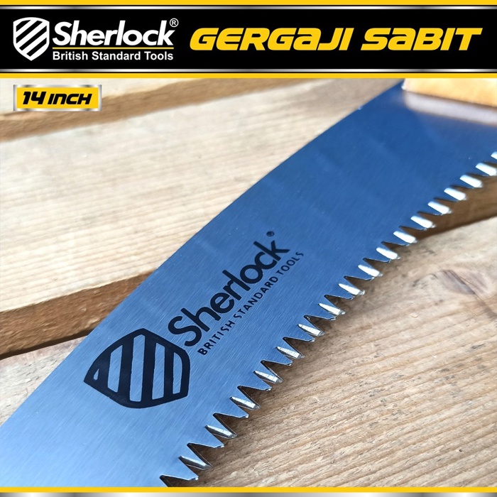 Gergaji Dahan Kopi Lengkung Baja / Sherlock Gergaji Sabit 14 Inch Mn 65