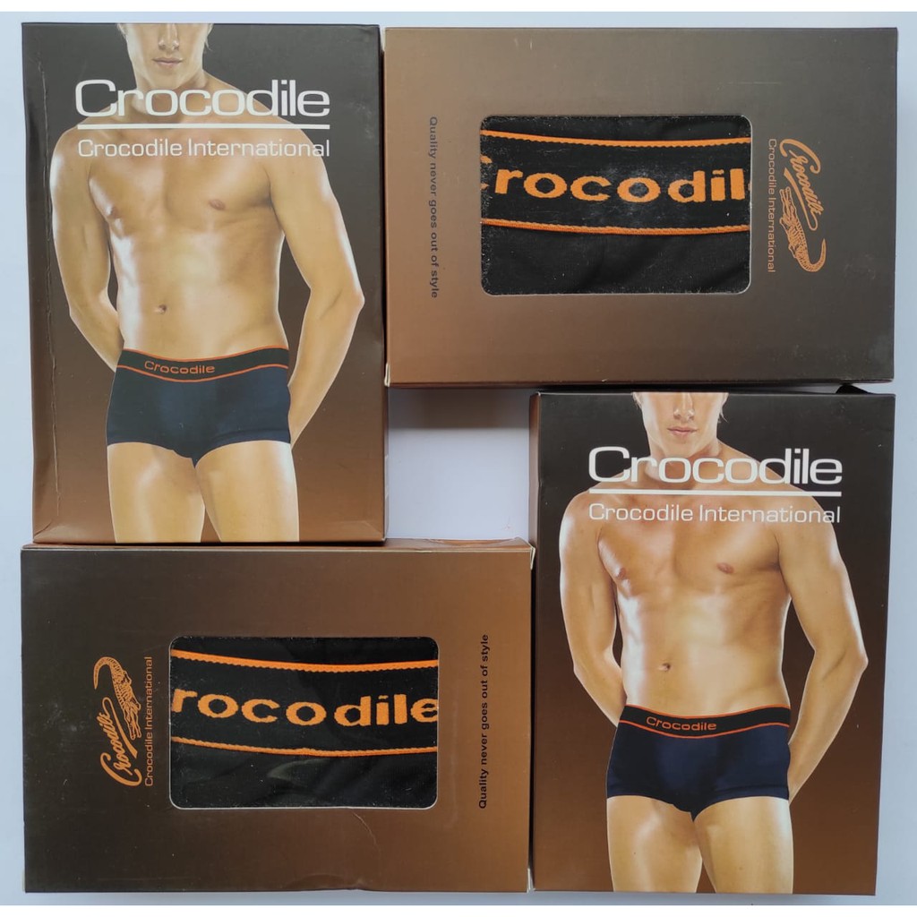 Crocodile ~ 1 Pcs Boxer Celana Dalam Pria, Pakaian Dalam Pria Berkualitas // Size S, M, L, XL