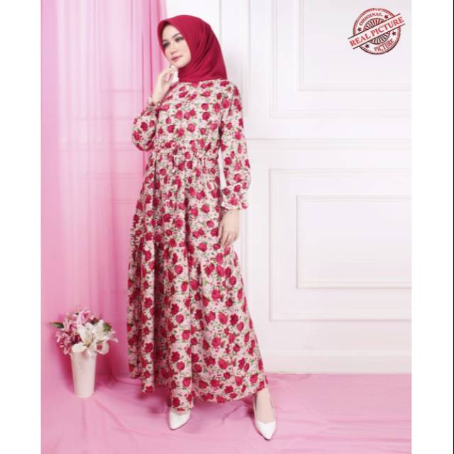 MAXI AMBAR / GAMIS BUNGA / GAMIS BUNGA BUNGA