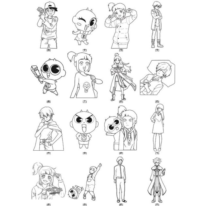 Jual Buku Mewarna Shinbi House / buku mewarna anak kartun shinbi