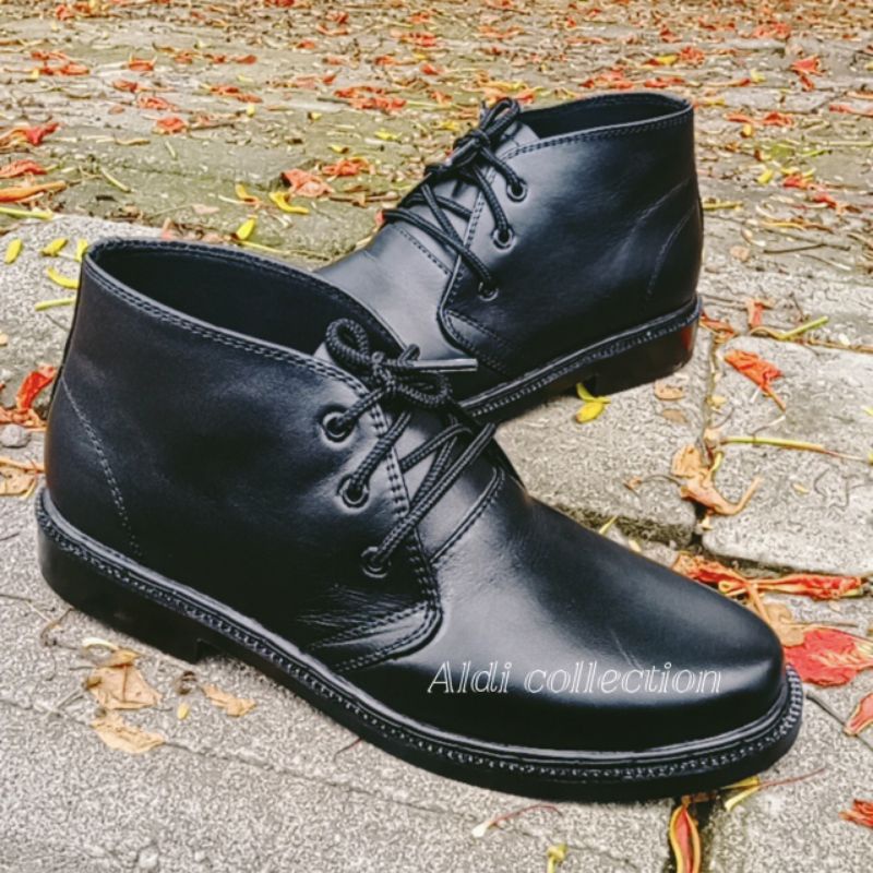 Sepatu Pdh TNI Polri Polisi TNI Dishub Security Sepatu Pdh Kulit Asli Original