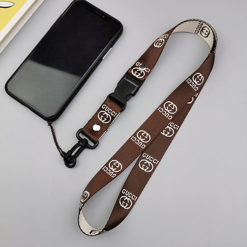 Tali Lanyard Leher Gantungan Kunci 8 Warna Anti Jatuh Untuk Case Ponsel Kamera Kartu ID