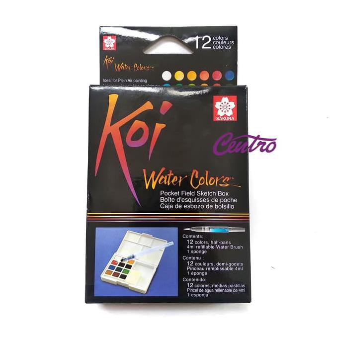 

HOT SALE Sakura KOI WaterColors 12 Color Sketch Pocket Box Set