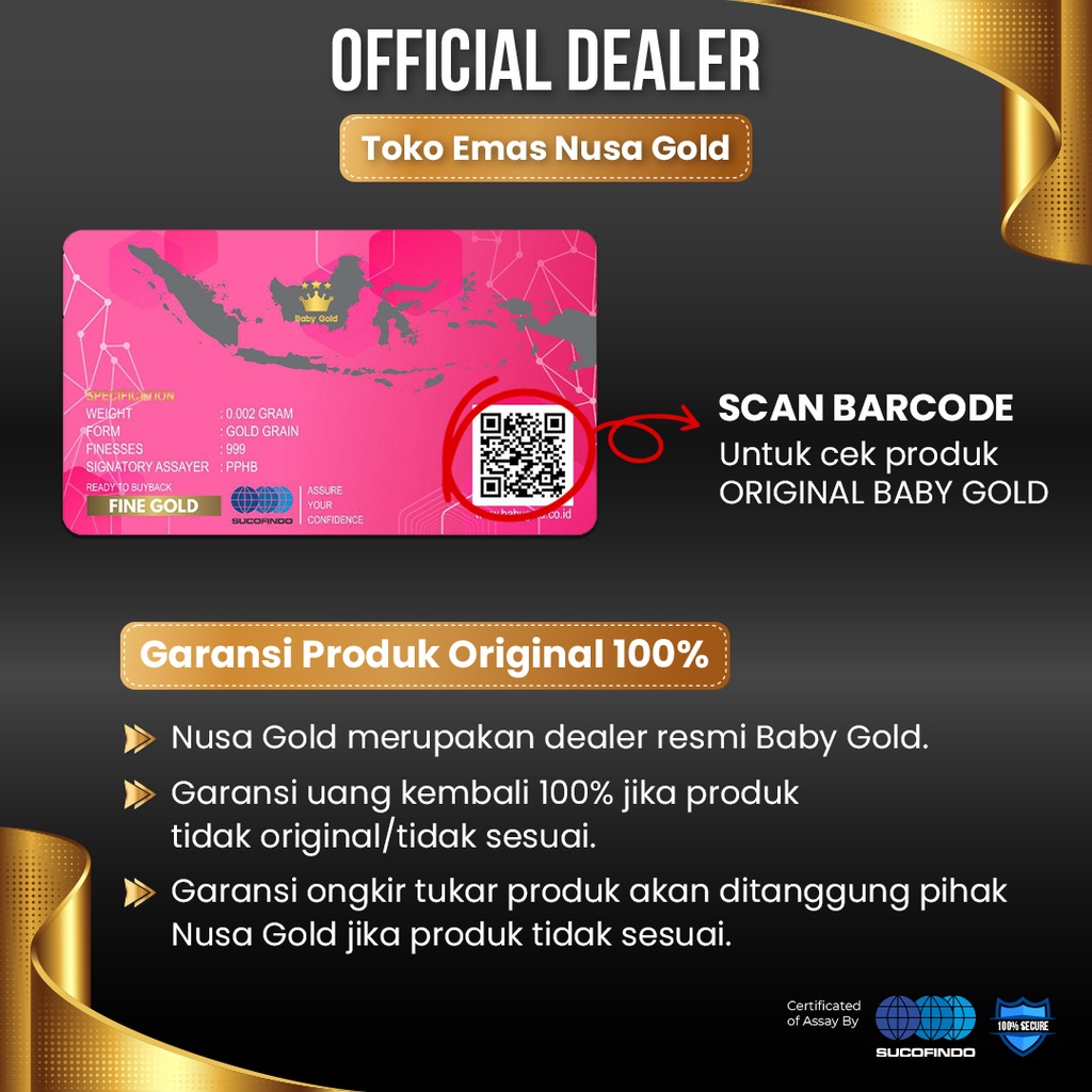 Toko Emas Nusa Gold - Baby Gold 0,001 Gram dan 0,002 Gram - Logam Mulia Emas Mini-4
