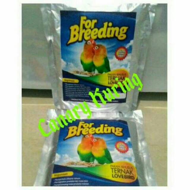 For Breeding Lovebird, Pakan khusus ternak burung Lovebird 400gr