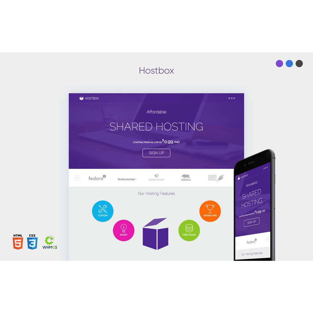 Landing HTML Page - Hostbox WHMCS & HTML5 Landing HTML Page