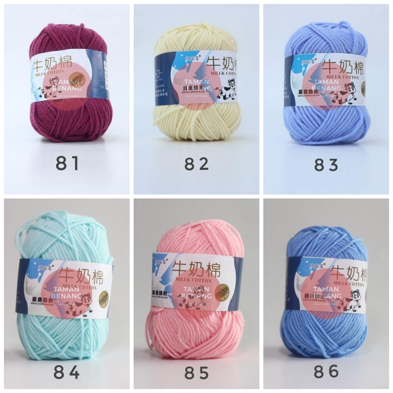 Benang Rajut Katun Susu (Katalog 81-92)