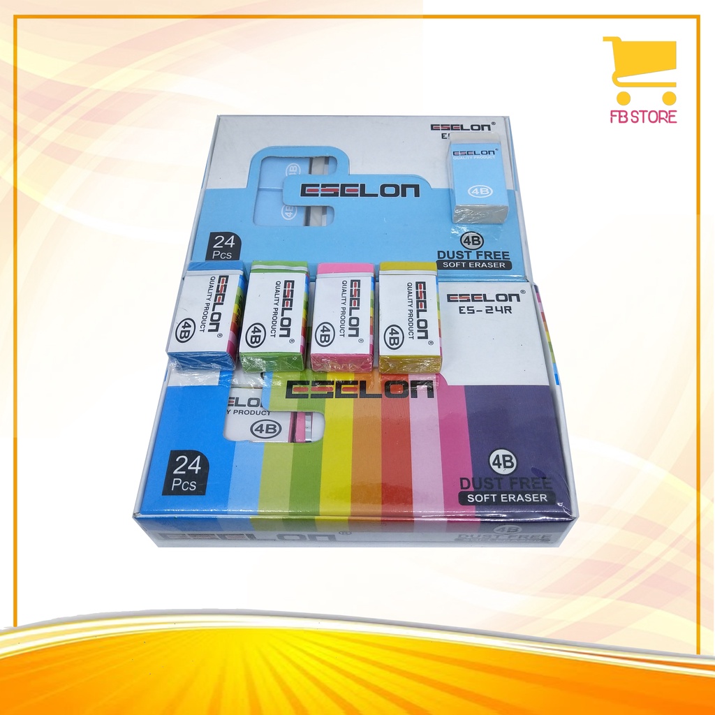 

Penghapus / Setip Eselon Besar Dust Free Soft Eraser ES-24W / 24R Per Pcs