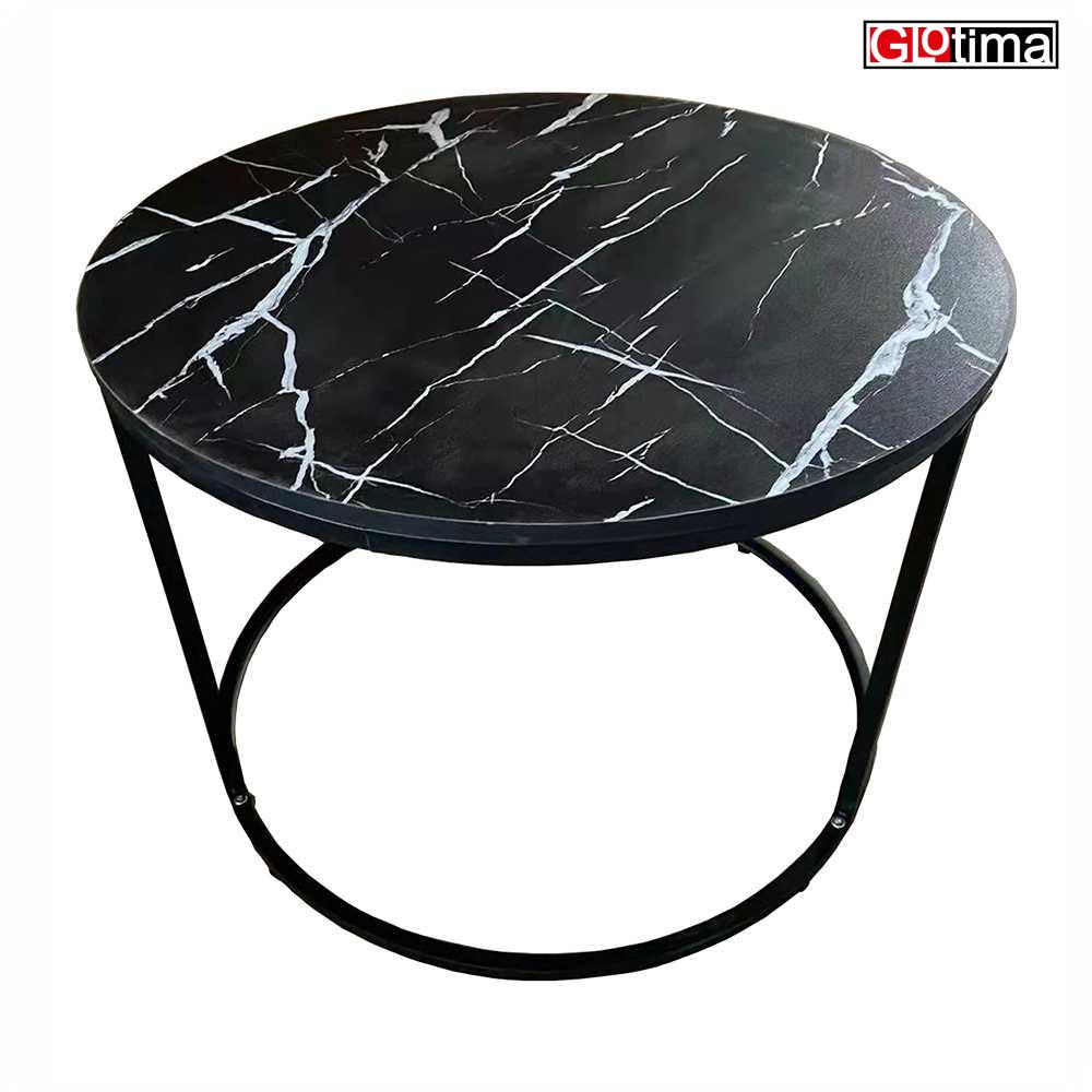 Meja Sofa Side Table Marbel European Style Round