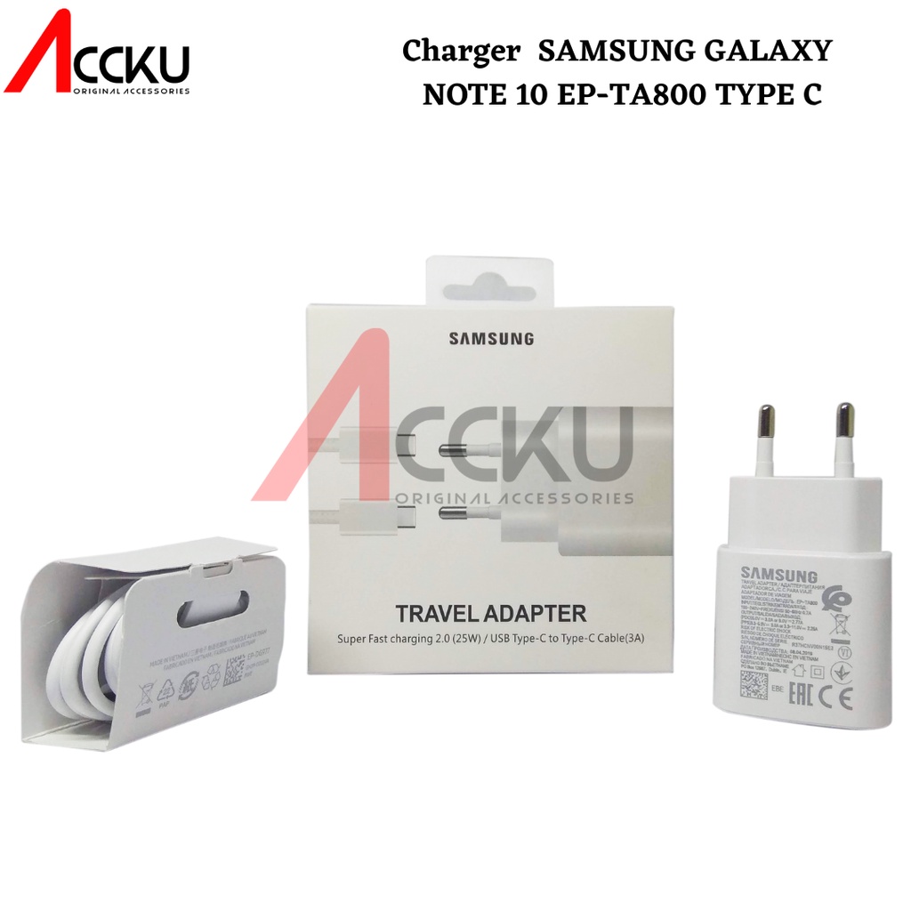 charger samsung 25W type c to type c charger samsung note 10 charger samsung fast charging charger samsung EP-TA800