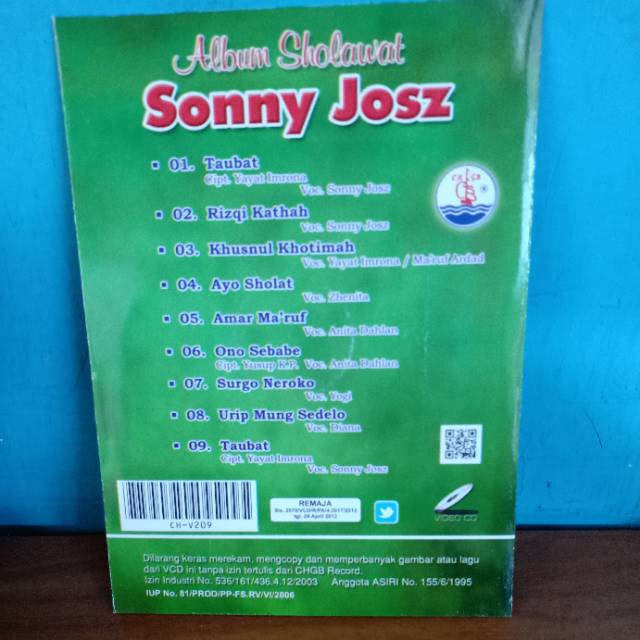 Vcd Album Sholawat Sonny Josz Shopee Indonesia