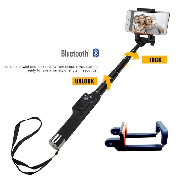 Tongsis Bluetooth Yunteng YT-888 ORIGINAL Extendable Selfie Stick