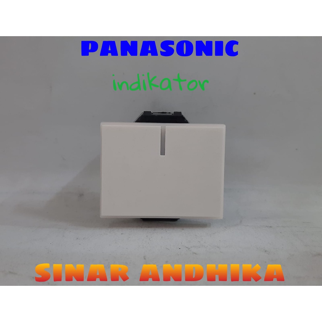 MATA SAKLAR LEBAR 2 ARAH INDIKATOR PUTIH STYLE E PANASONIC WESJ 5582