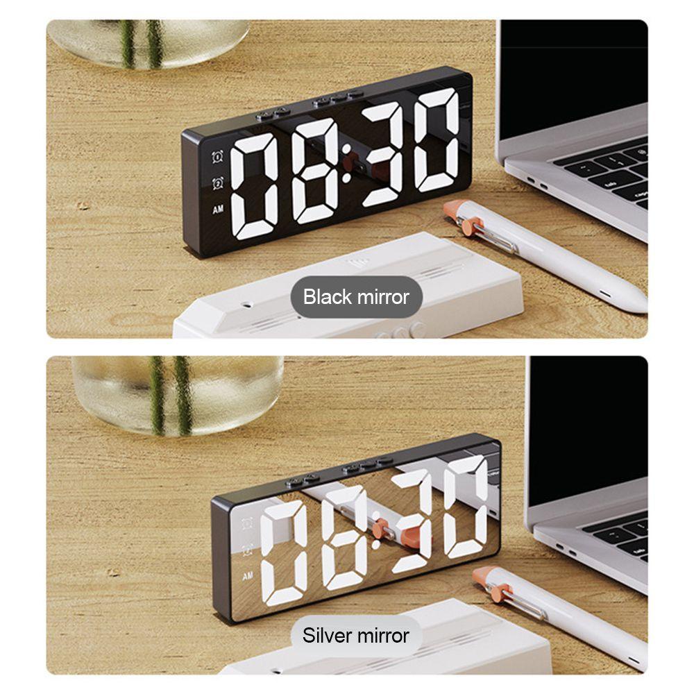 Populer Jam Alarm Kreatif Lampu Tidur Backlight Angka Clock LED Digital