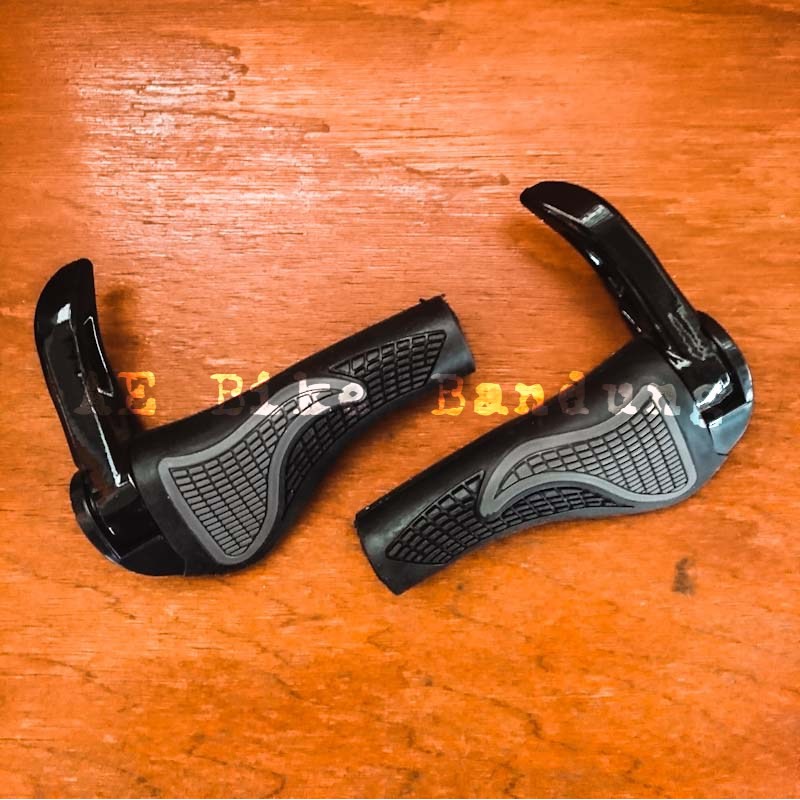 Handlegrip Grip Sepeda model tanduk bahan karet dan alloy