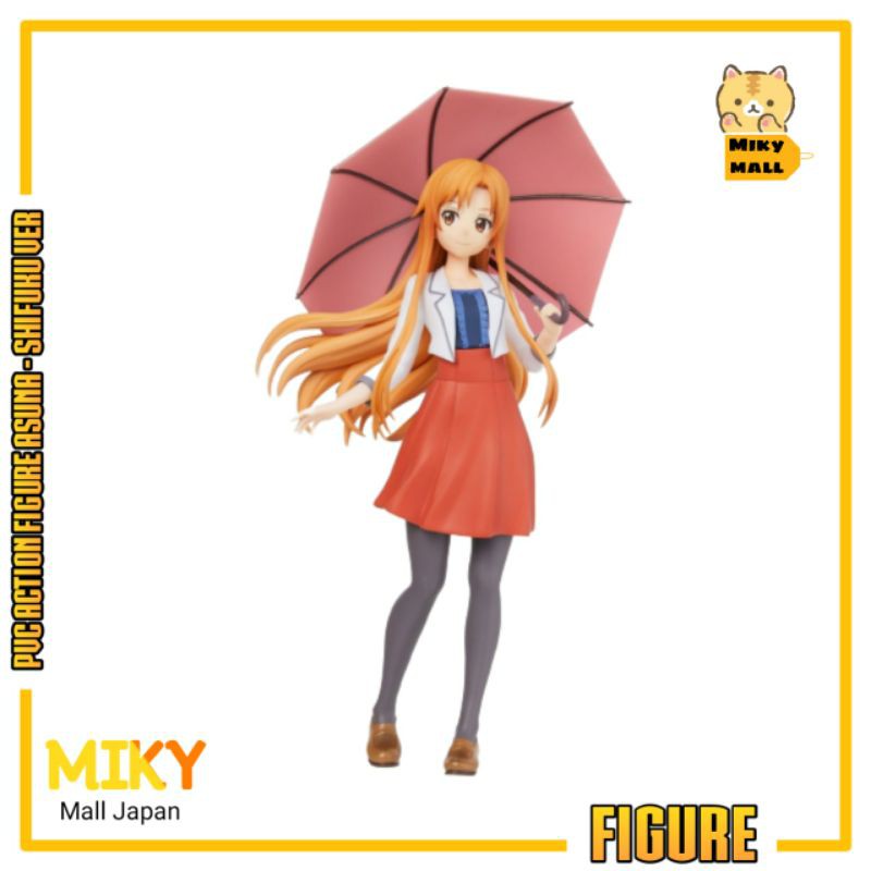 Mainan Action Figure Anime Asuna yuuki Sao Shifuku Action Figure Figur (18cm)