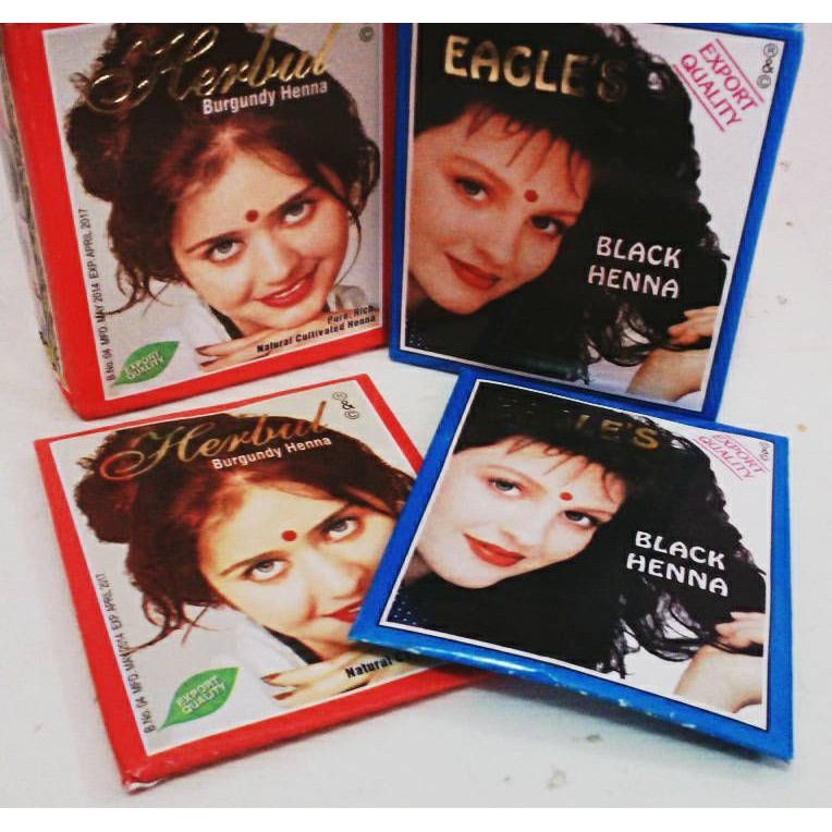 HENNA HAIR DYE ISI 6PCS