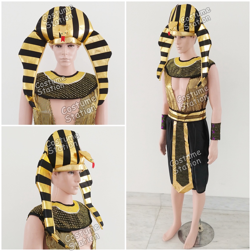 Kostum Firaun Mesir / Costume Pharaoh Egypt Halloween dewasa pria laki