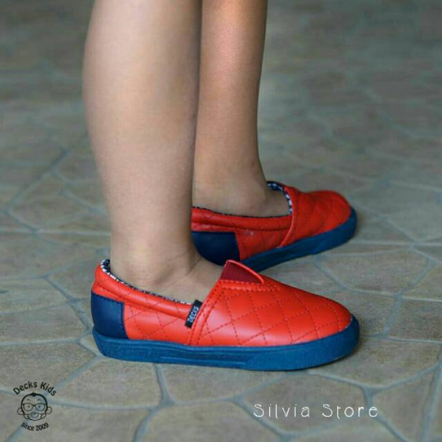 Sepatu Anak Decks Kids Hamada Merah Casual Original