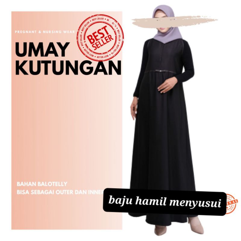 umay kutung-inner  wanita polos tanpa lengan/sleeveless inner dress/inner dress tanpa lengan/inner d