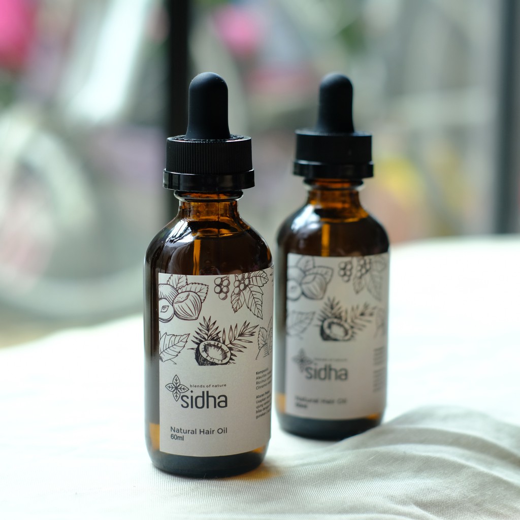 Sidha - 100% Natural Hair Oil, Serum Rambut dan Alis